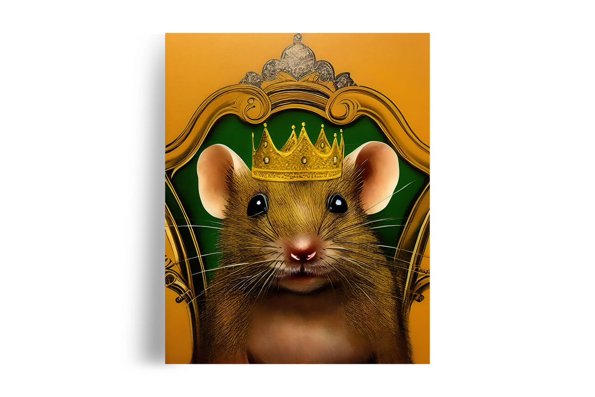 CROWN GOLDEN RAT MON PETIT SOURIS POSTER – Anne Wesley