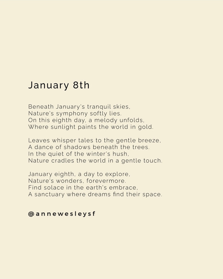 Harmony Unveiled: A Mindful Celebration on January's Eighth Day