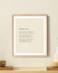 366 Daily Mindfulness Nature Poem Minimalist Print -  February 23rd