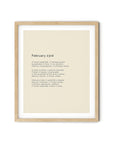 366 Daily Mindfulness Nature Poem Minimalist Print -  February 23rd