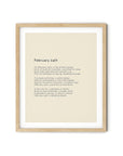 366 Daily Mindfulness Nature Poem Minimalist Print -  February 24th