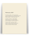 366 Daily Mindfulness Nature Poem Minimalist Print -  February 26th