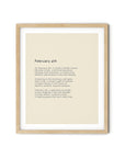 366 Daily Mindfulness Nature Poem Minimalist Print -  February 4th