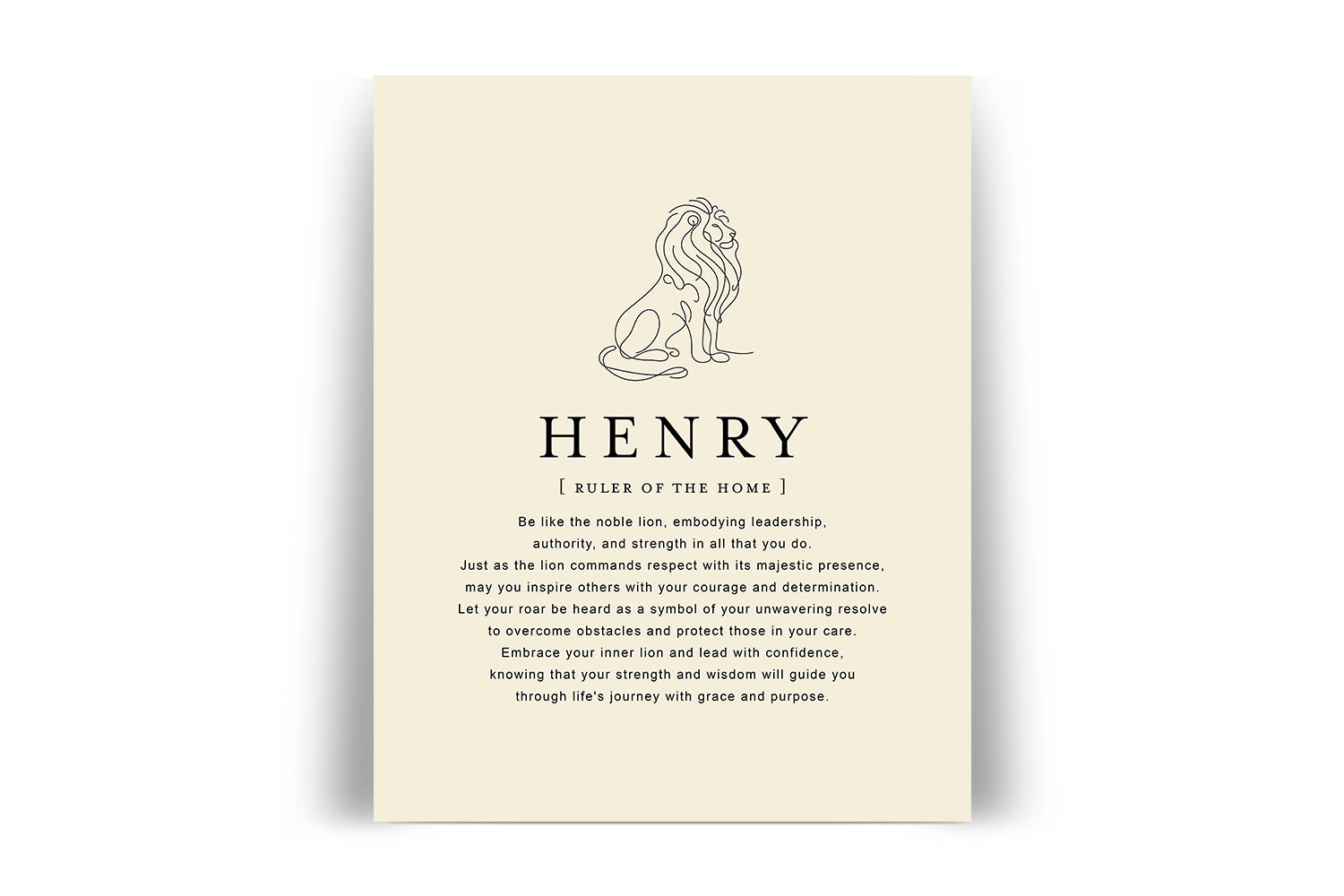 HENRY - Name Art Print – Anne Wesley