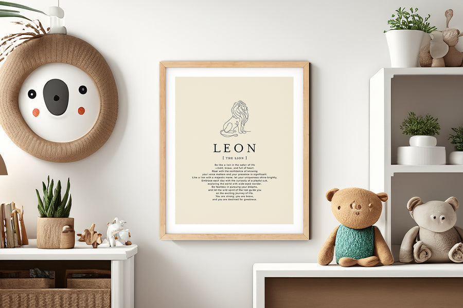 LEON -  Name Art Print