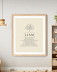 LIAM -  Name Art Print