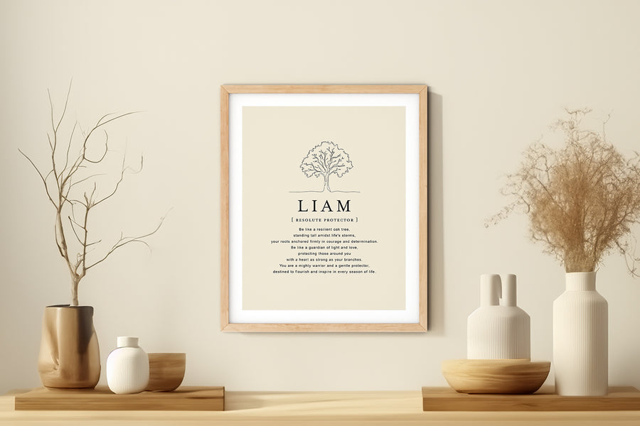LIAM -  Name Art Print