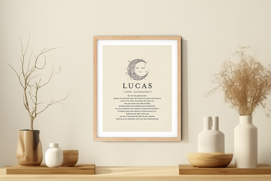 LUCAS -  Name Art Print