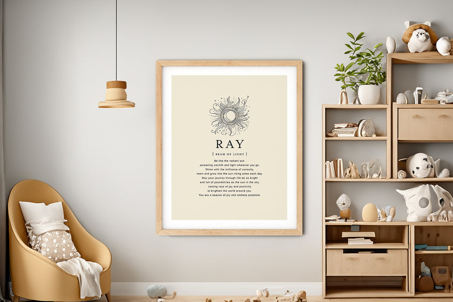 RAY -  Name Art Print