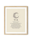 TIA -  Name Art Print