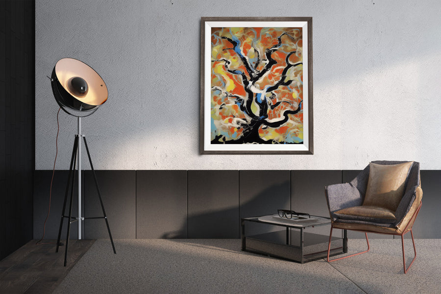 WHITE OAK TREE POSTER